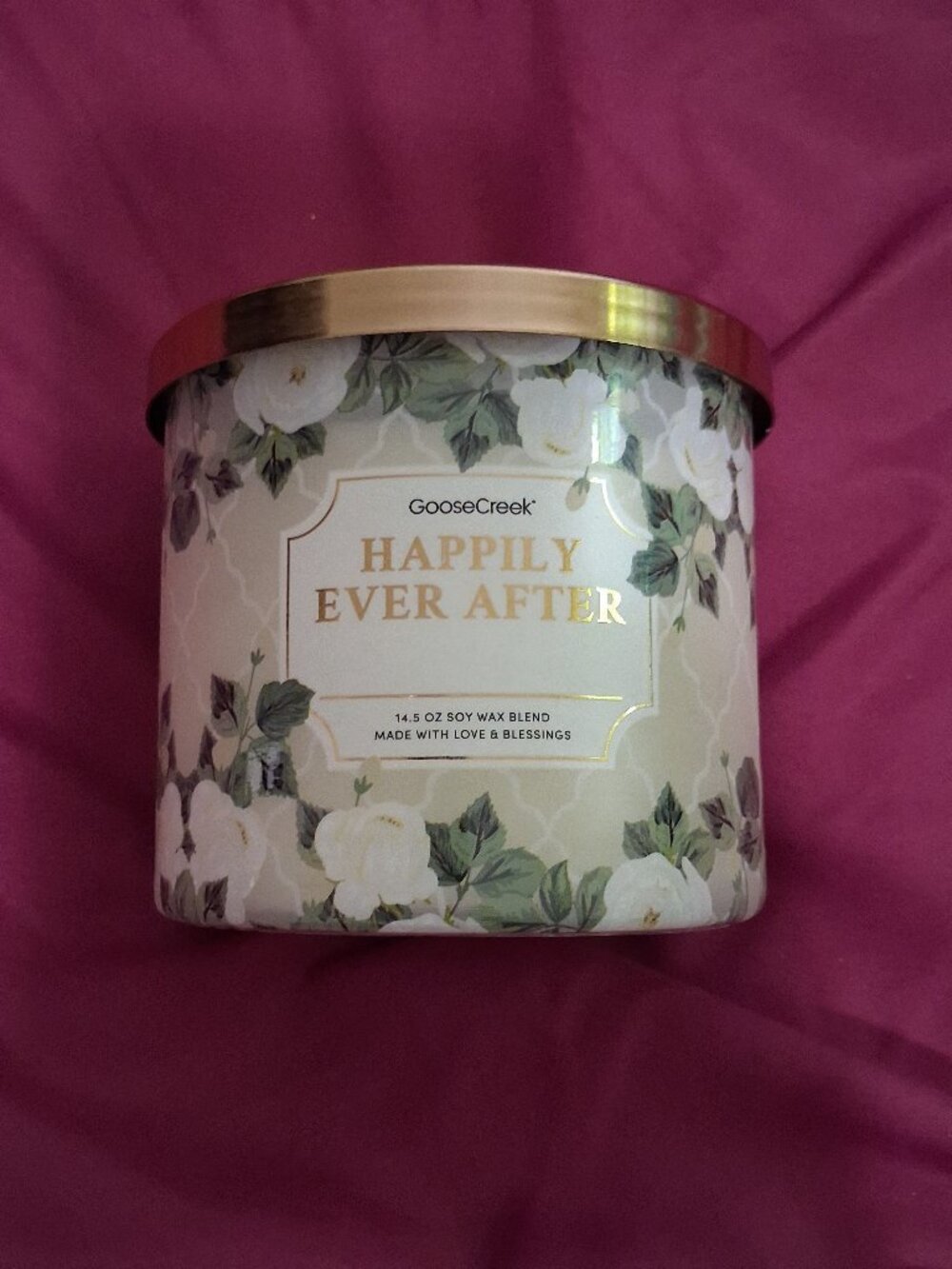 Goose Creek 3 Wick Candle - Happily Ever After (Gardenias)